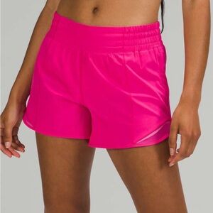 Lululemon Hotty Hot HR Short 4” Sonic Pink